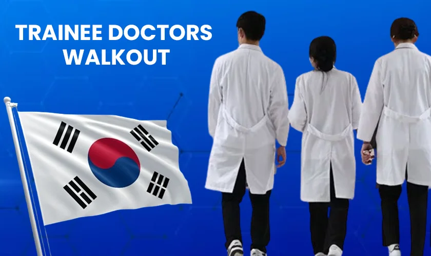  protest med school quotas doctors South Korea staged walkout 